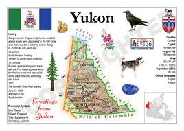 North America | 5x CANADA Territories - Yukon MOTW x 5pieces - top quality approved by www.postcardsmarket.com specialists