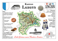 Europe | Swiss Cantons 003 - Luzern MOTW - top quality approved by www.postcardsmarket.com specialists