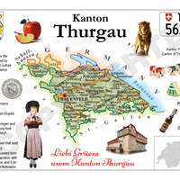 Europe | Swiss Cantons 020 - Thurgau MOTW - top quality approved by www.postcardsmarket.com specialists