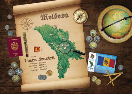 Moldova Republic Map Postcard World Explorer PWE - top quality approved by www.postcardsmarket.com specialists