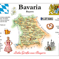 Europe | Germany States - Bavaria _ Bayern MOTW - top quality approved by www.postcardsmarket.com specialists