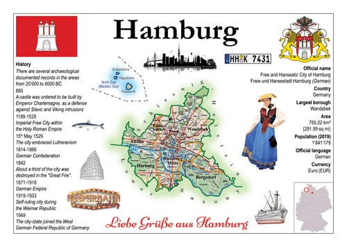 Europe | Germany States - Hamburg MOTW - top quality approved by www.postcardsmarket.com specialists