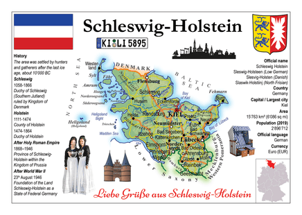 Europe | Germany States - Schleswig-Holstein MOTW - top quality approved by www.postcardsmarket.com specialists