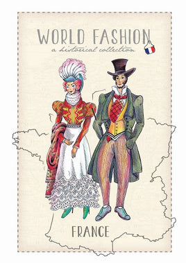 World Fashion Historical Collection - France (bundle x 5 pieces) - top quality approved by Postcards Market specialists