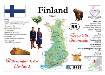Europe | Finland MOTW - top quality approved by www.postcardsmarket.com specialists