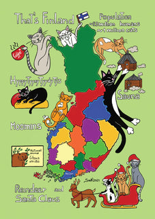 Drawings: 5 x Titina and Friends - Finland (bundle of 5 cards) - top quality approved by www.postcardsmarket.com specialists