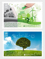 * Stamps | Gibraltar 2016 Europa Stamps - Think Green - Gibraltar stamps - top quality approved by www.postcardsmarket.com specialists