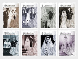 * Stamps | Gibraltar 2017 HM Queen Elizabeth's 70th Wedding Anniversary - Gibraltar stamps - top quality approved by www.postcardsmarket.com specialists