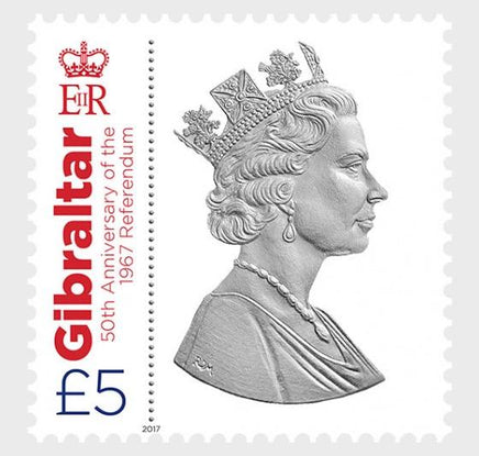 * Stamps | Gibraltar 2017 Referendum 50th Anniversary - High value stamp - Gibraltar stamps - top quality approved by www.postcardsmarket.com specialists