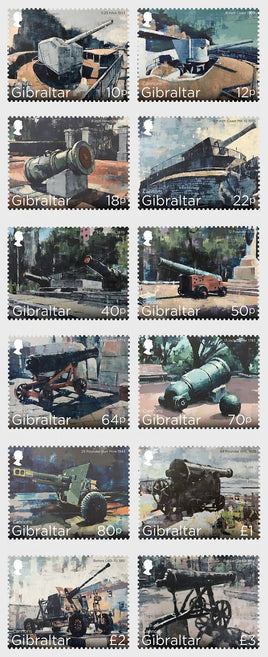 * Stamps | Gibraltar 2018 Gibraltar cannons - Gibraltar stamps - top quality approved by www.postcardsmarket.com specialists