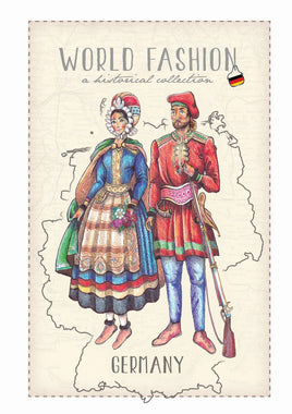World Fashion Historical Collection - Germany3 (bundle x 5 pieces) - top quality approved by Postcards Market specialists