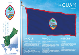 Oceania | Guam - FW - top quality approved by www.postcardsmarket.com specialists