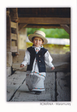 Market Corner: Bundle of 3 x LAD Romania - Child in traditional costume - Maramures - top quality approved by www.postcardsmarket.com specialists