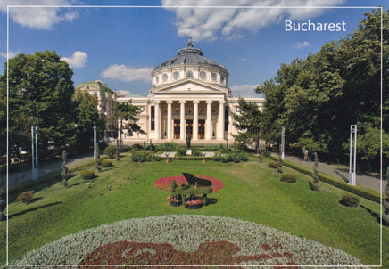 Market Corner: Bundle of 3 x LAD Romania - Bucharest - Romanian Athenaeum - top quality approved by www.postcardsmarket.com specialists