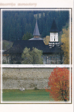 Market Corner: Bundle of 5 x LAD Romania -Sucevita Monastery UNESCO list - top quality approved by www.postcardsmarket.com specialists