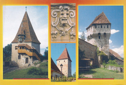 Market Corner: Bundle of 5 x LAD Romania - Sighisoara Towers - top quality approved by www.postcardsmarket.com specialists