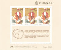 * Stamps | Europa 1985 Portugal stamps European Year of Music Europa CEPT Souvenir Sheets (Portugal, Madeira, Azores) - top quality approved by www.postcardsmarket.com specialists