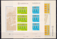 * Stamps | Europa 1984 Portugal stamps Europa CEPT Bridges Souvenir Sheets (Portugal, Madeira, Azores) - top quality approved by www.postcardsmarket.com specialists