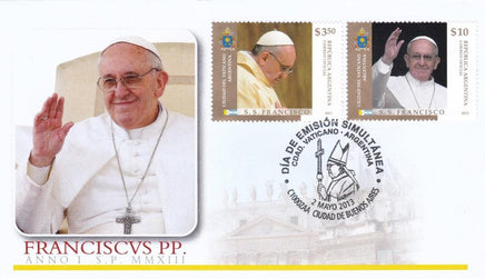 Market Corner: First Day Cover Special Postmark 2013, May 2nd - Joint issue Argentina - Vatican - top quality approved by www.postcardsmarket.com specialists