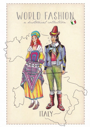 World Fashion Historical Collection - Italy (bundle x 5 pieces) - top quality approved by Postcards Market specialists