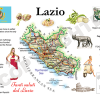 Europe | Italy Regions MOTW - Lazio - top quality approved by www.postcardsmarket.com specialists