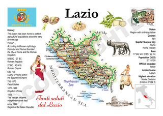 Europe | Italy Regions MOTW - Lazio - top quality approved by www.postcardsmarket.com specialists