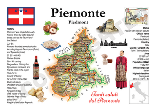 Europe | Italy Regions MOTW - Piemonte - top quality approved by www.postcardsmarket.com specialists