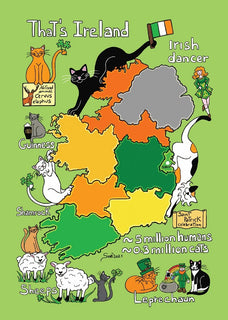 Drawings: 5 x Titina and Friends - Ireland (bundle of 5 cards) - top quality approved by www.postcardsmarket.com specialists