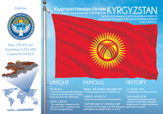 Asia | KYRGYZSTAN - FW (country No. 109) - top quality approved by www.postcardsmarket.com specialists