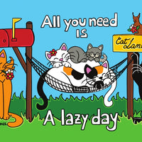 D042 Drawings: Titina and Friends - All you need is a lazy Day - top quality approved by www.postcardsmarket.com specialists