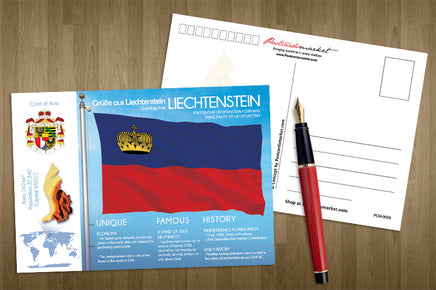 Europe | LIECHTENSTEIN - FW (country No. 190) - top quality approved by www.postcardsmarket.com specialists