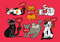 T043 Zeichnungen: Titina und Freunde – Mit einer Katze ist das Leben besser!