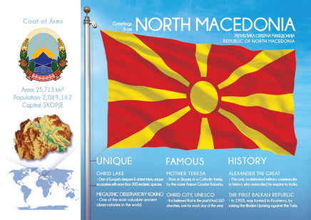 Europe | NORTH MACEDONIA - FW (country No. 145) - top quality approved by www.postcardsmarket.com specialists