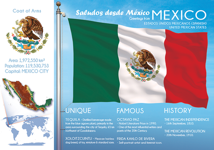 North America | MEXICO - FW (country No. 10) - top quality approved by www.postcardsmarket.com specialists