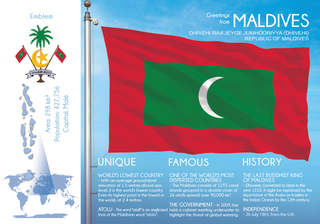 Asia | MALDIVES - FW (country No. 167) - top quality approved by www.postcardsmarket.com specialists
