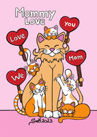 D046 Drawings: Titina and Friends - Mommy Love - top quality Post Cards approved by www.postcardsmarket.com specialists