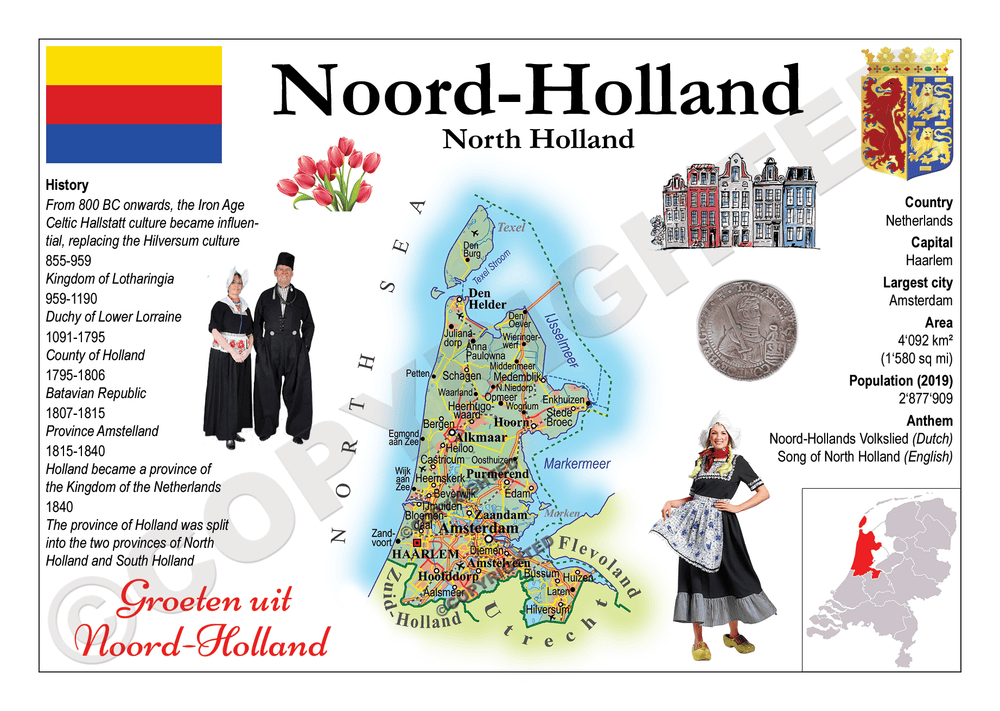 Europe | Netherlands Provinces - North Holland _ MOTW - top quality approved by www.postcardsmarket.com specialists