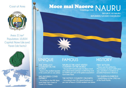 OCEANIA | Nauru - FW - top quality approved by www.postcardsmarket.com specialists