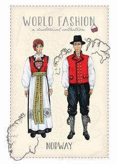 World Fashion Historical Collection - Norway (bundle x 5 pieces) - top quality approved by Postcards Market specialists