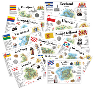 Europe | Netherlands Provinces - Country & Provinces - 13 postcards pack - top quality approved by Postcards Market specialists