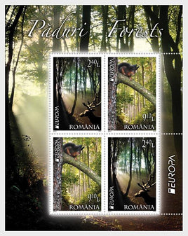 2011 Europa Stamps "Forrest" - Souvenir Sheet - Romania MNH Stamps - top quality Stamps approved by www.postcardsmarket.com specialists