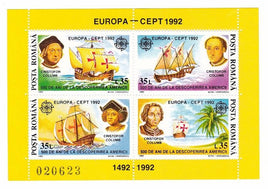 * Stamps | Romania 1992 Europa CEPT stamps - Souvenir Sheet - Romania MNH Stamps - top quality Stamps approved by www.postcardsmarket.com specialists