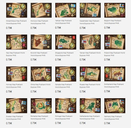 Collector's pack: All 27 PWE postcards available - top quality approved by www.postcardsmarket.com specialists
