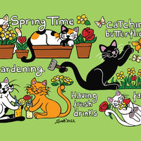 D023 Drawings: 5 x Titina and Friends - Spring Time (bundle of 5 cards) - top quality approved by www.postcardsmarket.com specialists