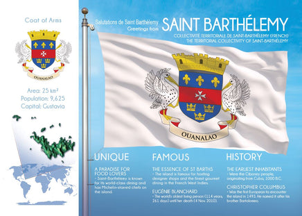 North America | SAINT BARTHELEMY - FW - top quality approved by www.postcardsmarket.com specialists