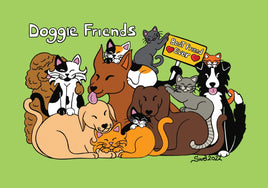 D038 Drawings: Titina and Friends - Doggie Friends - top quality approved by www.postcardsmarket.com specialists