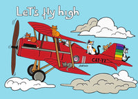 
              D070 Drawings: Titina and Friends - Let's Fly High - top quality Post Cards approved by www.postcardsmarket.com specialists
            