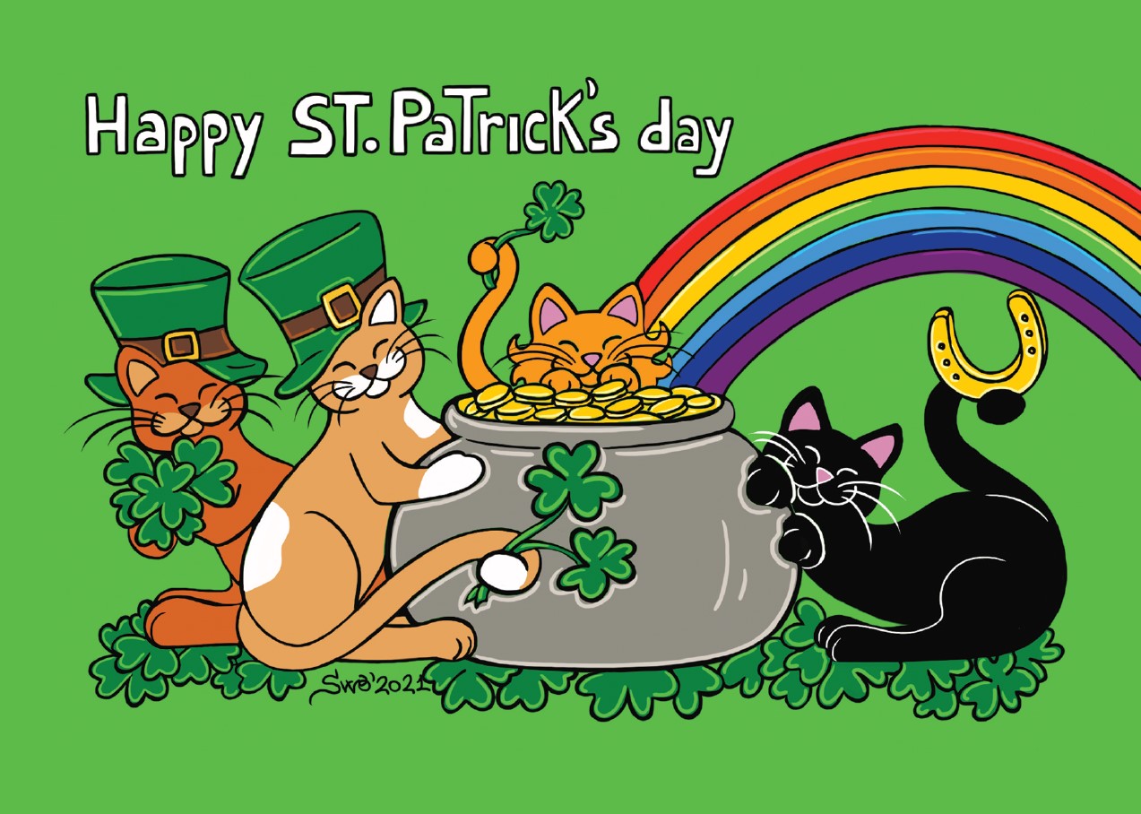 Irish St. Patrick's Day Poster with Rainbow - st patricks day gifts Saint  Patrick's Day Saint Patrick Ireland…