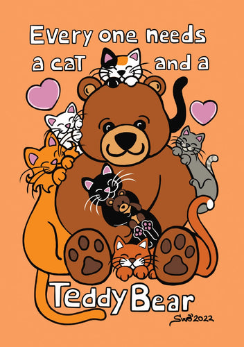 D027 Drawings: 5 x Titina and Friends - Teddy Bear (bundle of 5 cards) - top quality approved by www.postcardsmarket.com specialists