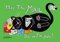 D005 Drawings: 5 x Titina and Friends - "May the mail be with you!" (bundle of 5 cards) - top quality approved by www.postcardsmarket.com specialists